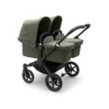 Bugaboo Donkey 5 Twin komplett Schwarz/ Waldgrün/ Waldgrün