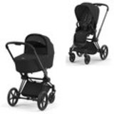 Cybex PRIAM Kombikinderwagen Mattblack Sepia Black